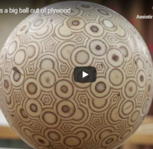 Big ball out of plywood